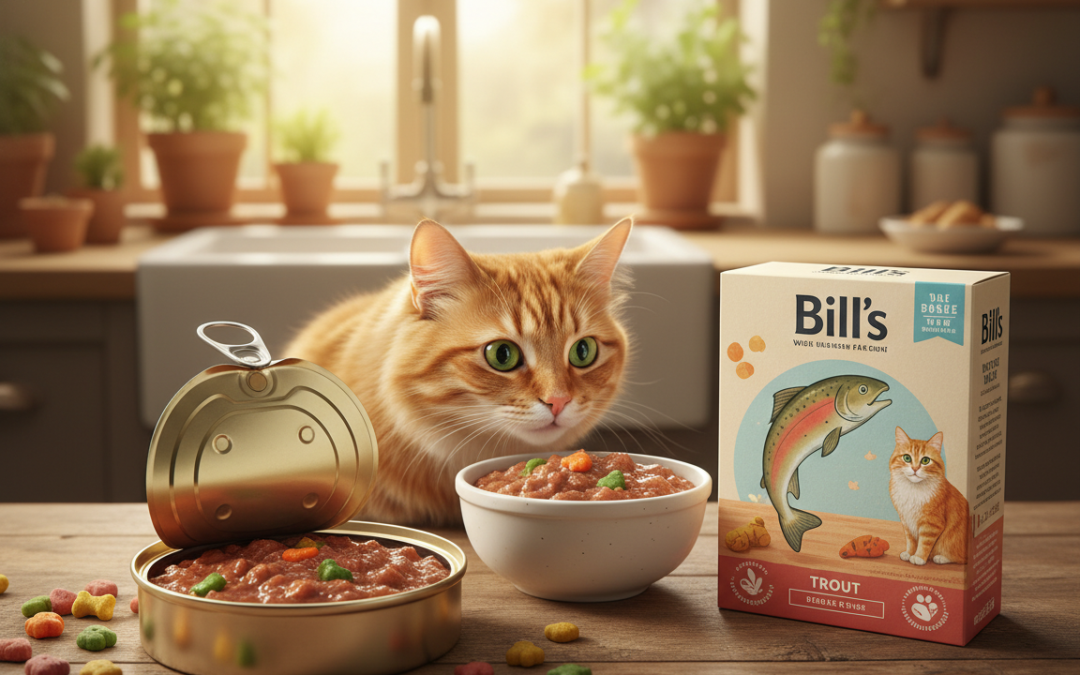 Mokré krmivo Bill’s s pstruhom – teraz za akciovú cenu!