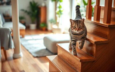 Mačací blog 23 Bezpečné používanie schodov mačkou – Všetko, čo o tom potrebuješ vedieť!