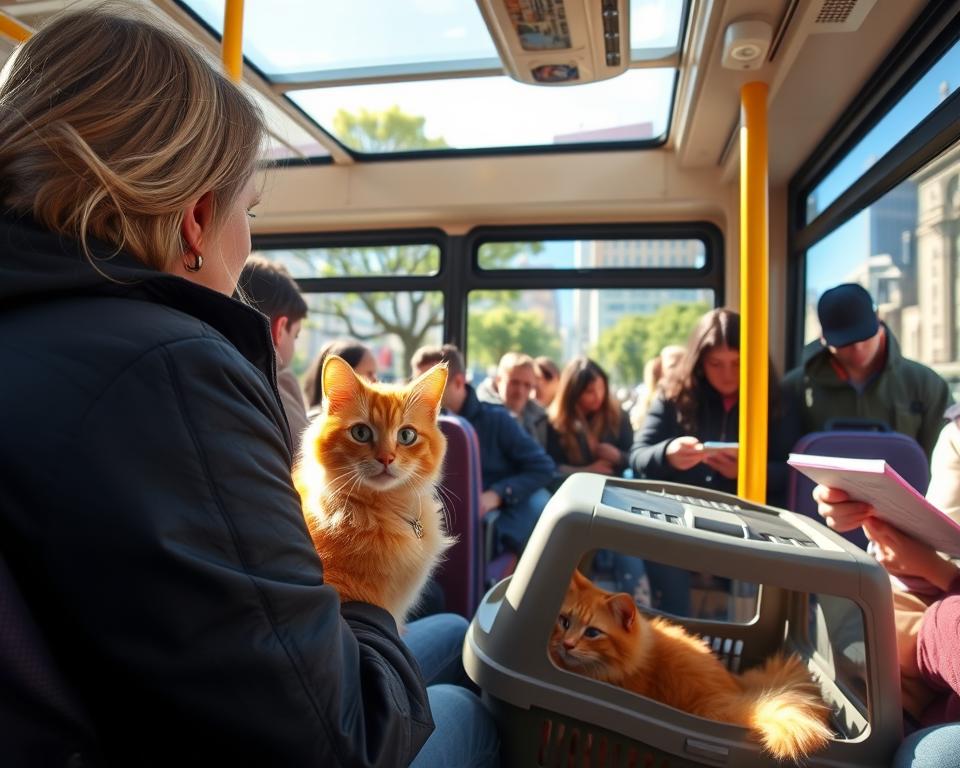 cestovanie s mačkou autobusom