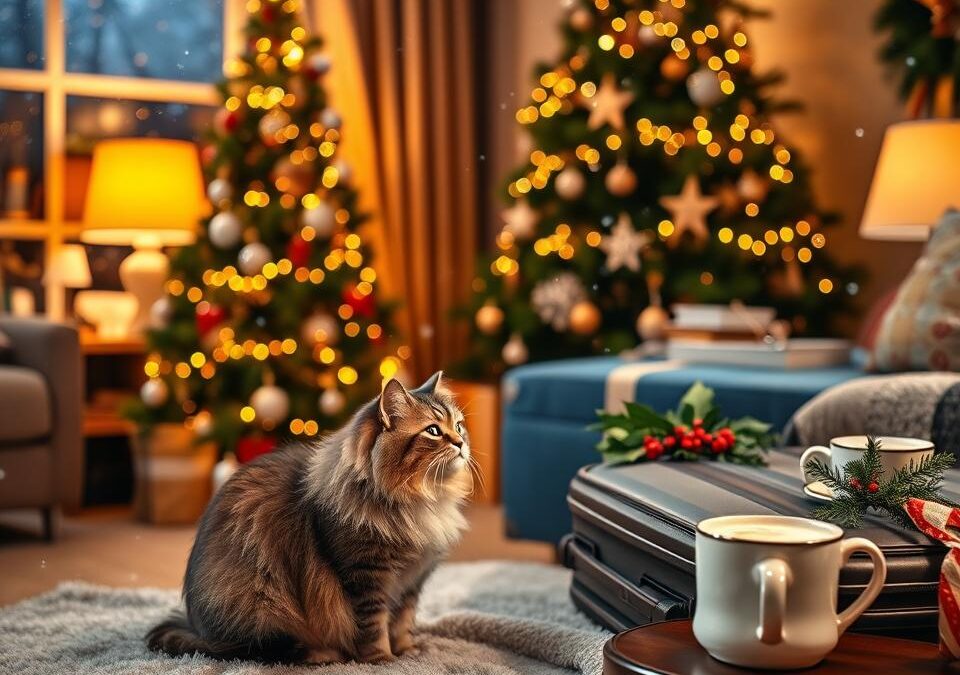 Cestuješ na Vianoce? Takto sa priprav, ak mačka zostáva doma