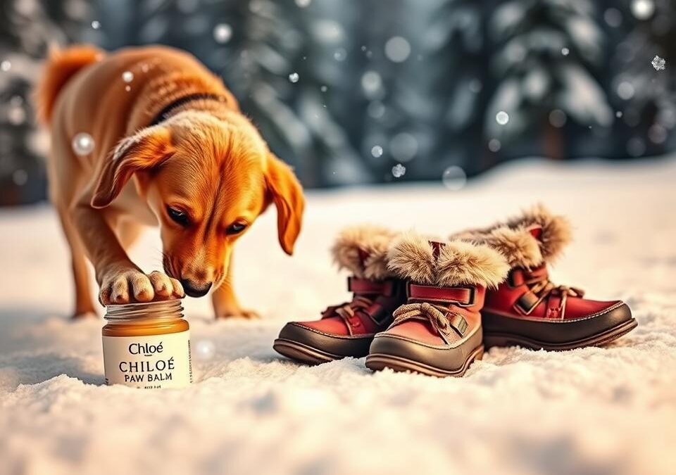 Chloé balzam na labky alebo topánky pre psa? – porovnanie zimnej ochrany