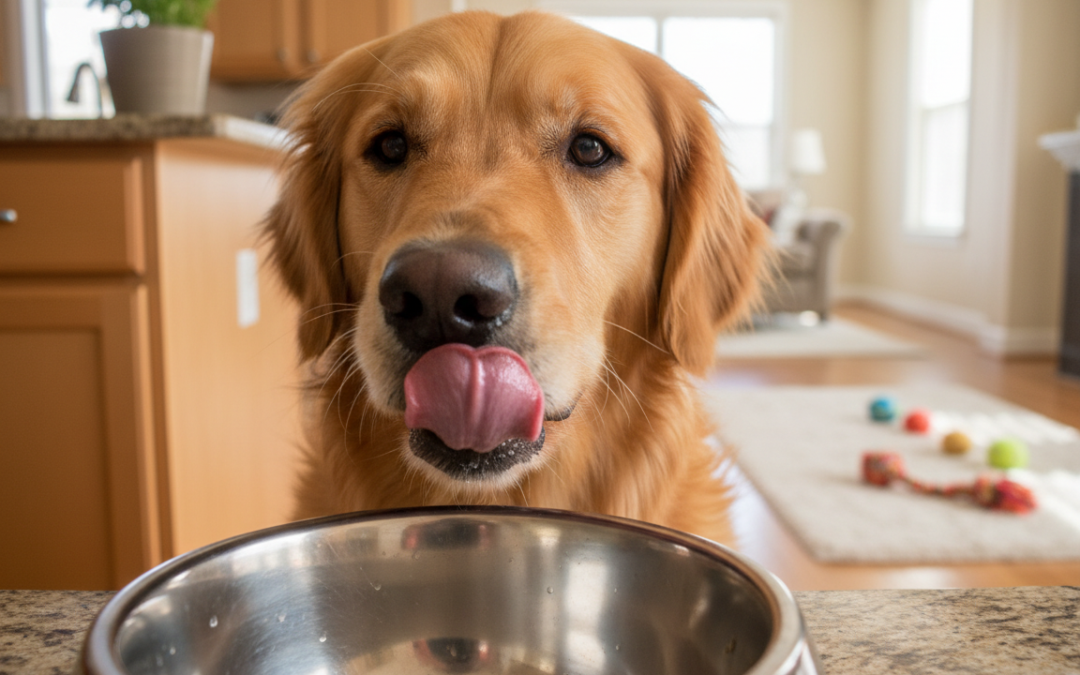 Prečo pes líže misku aj po jedle?