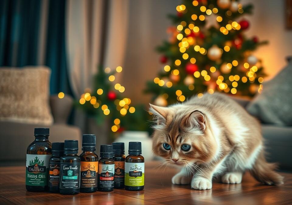 Mačky a vianočné éterické oleje – ktorým je lepšie sa vyhnúť