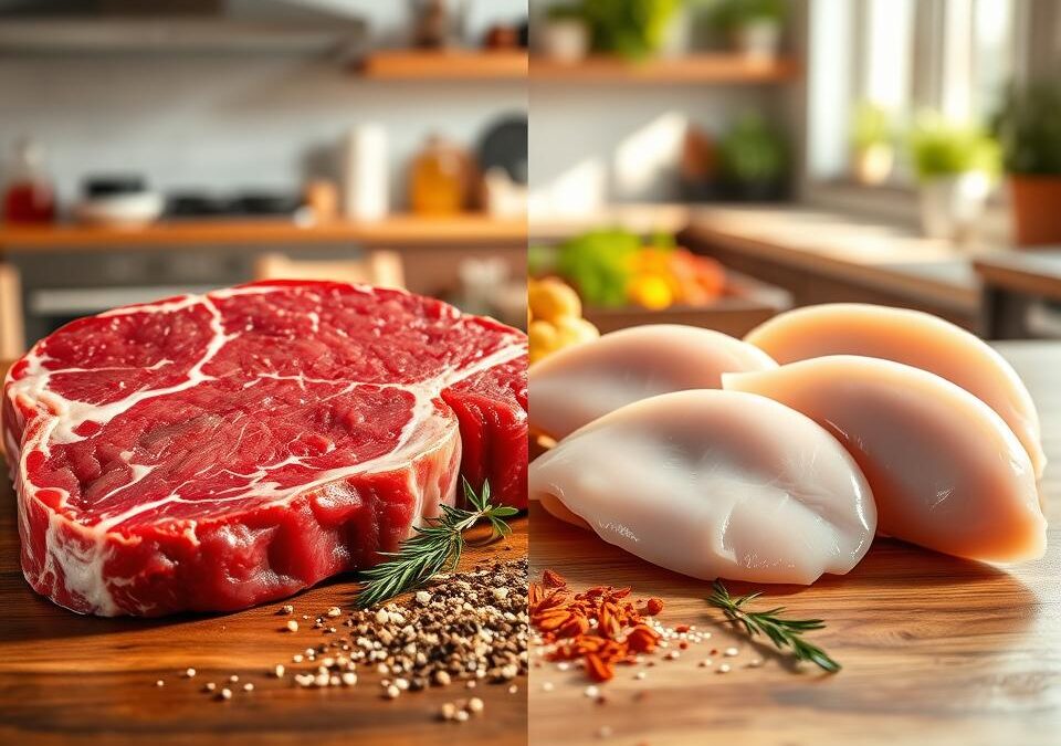 Hovädzie mäso alebo kuracie prsia? – porovnanie nutričných hodnôt