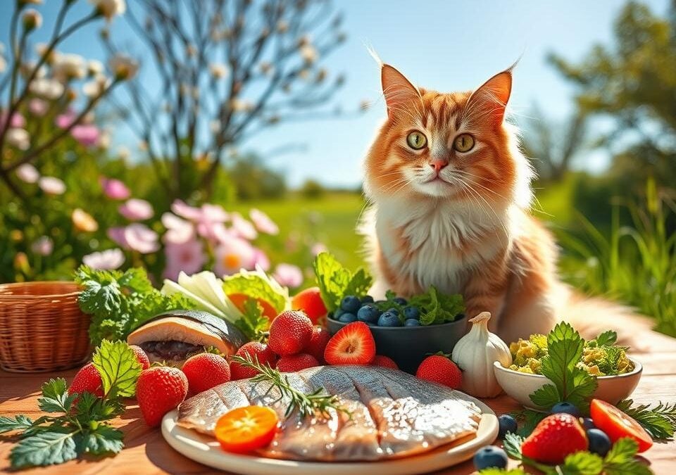 Koniec zimy, začiatok jari – ako osviežiť stravu mačky