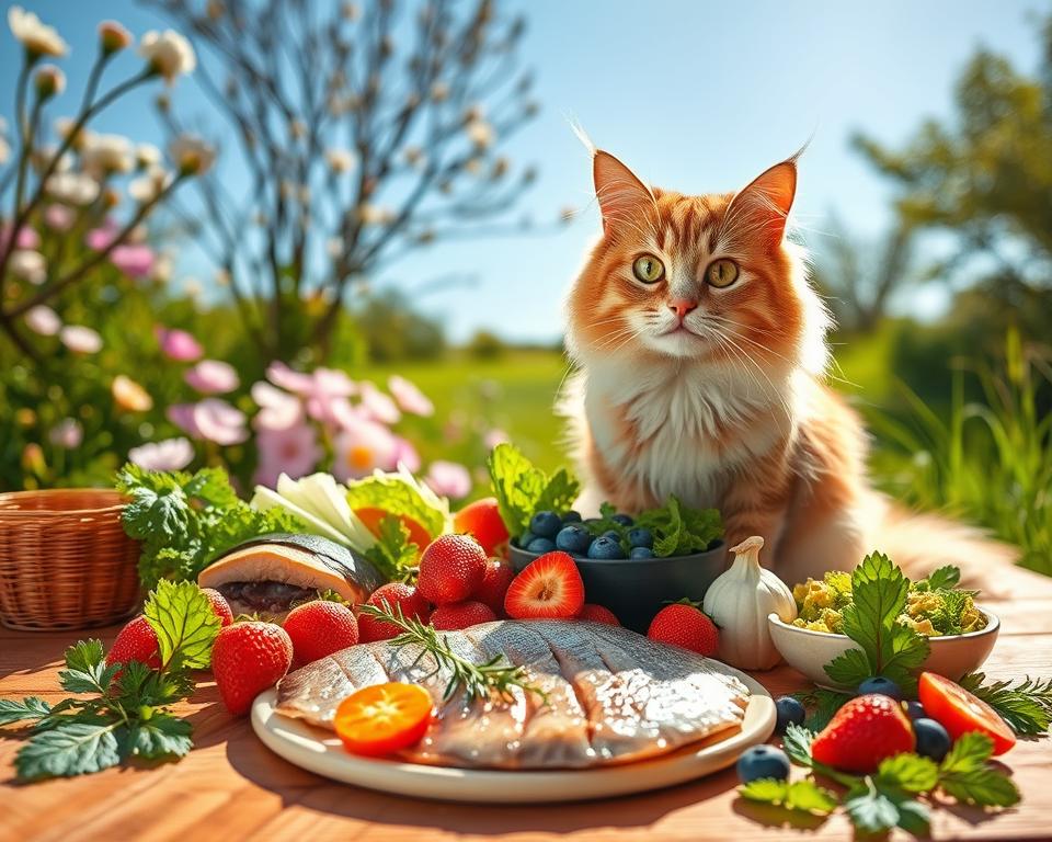 jarná strava mačky