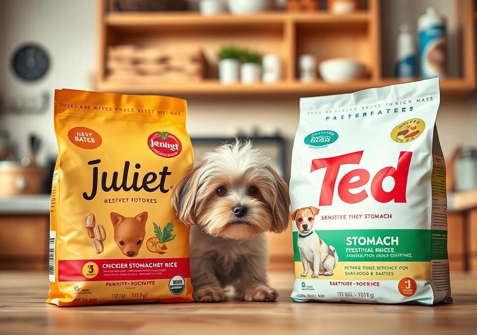 Juliet alebo Ted – ktoré krmivo je lepšie pre psa s citlivým žalúdkom?