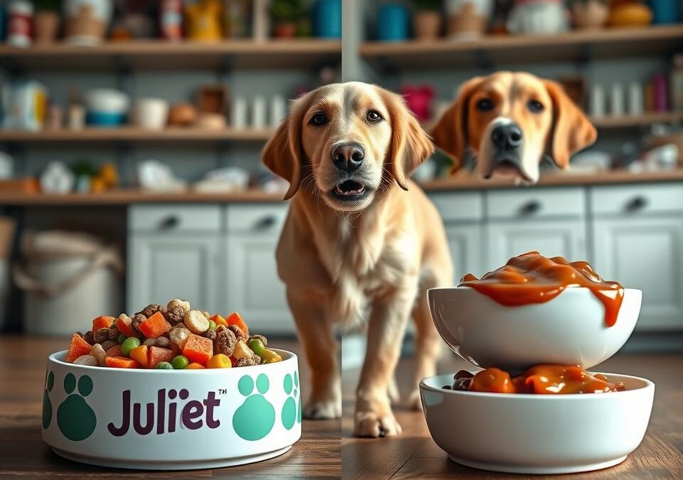 Juliet krmivo vs krmivo s omáčkou – čo lepšie funguje u psov bez apetítu?