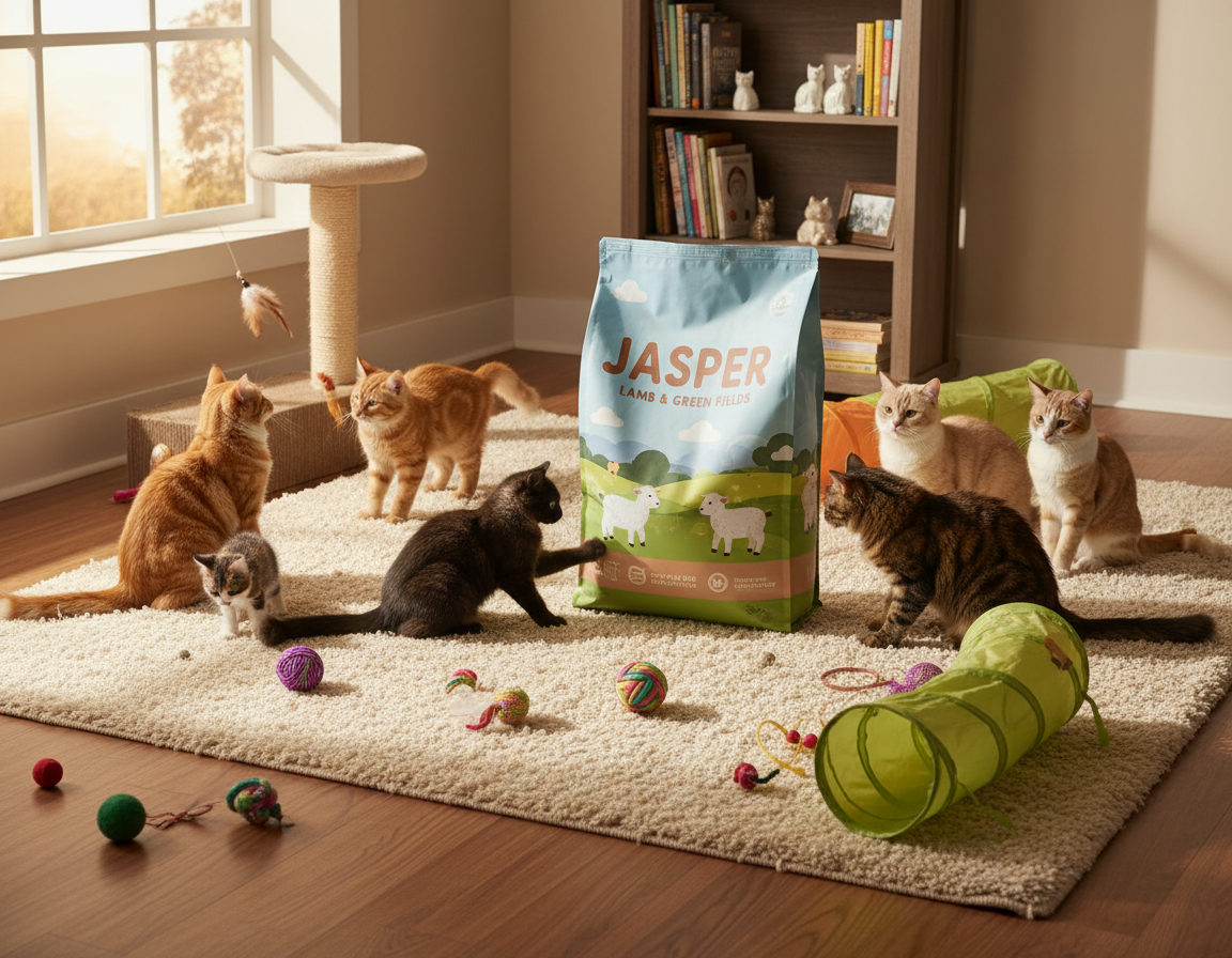 krmivo Jasper pre malé aj veľké mačky