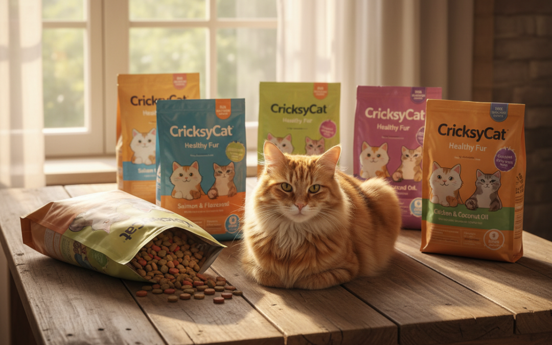 Nákup krmiva CricksyCat na podporu srsti – ako si vybrať?