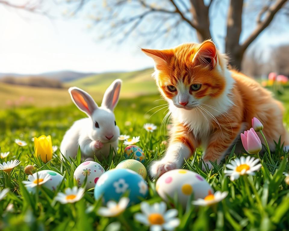 macka-a-velkonocny-zajacik mačka a veľkonočný zajačik
