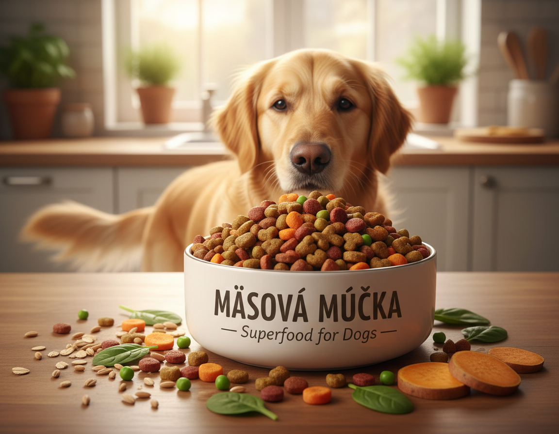 mäsová múčka v krmive pre psa