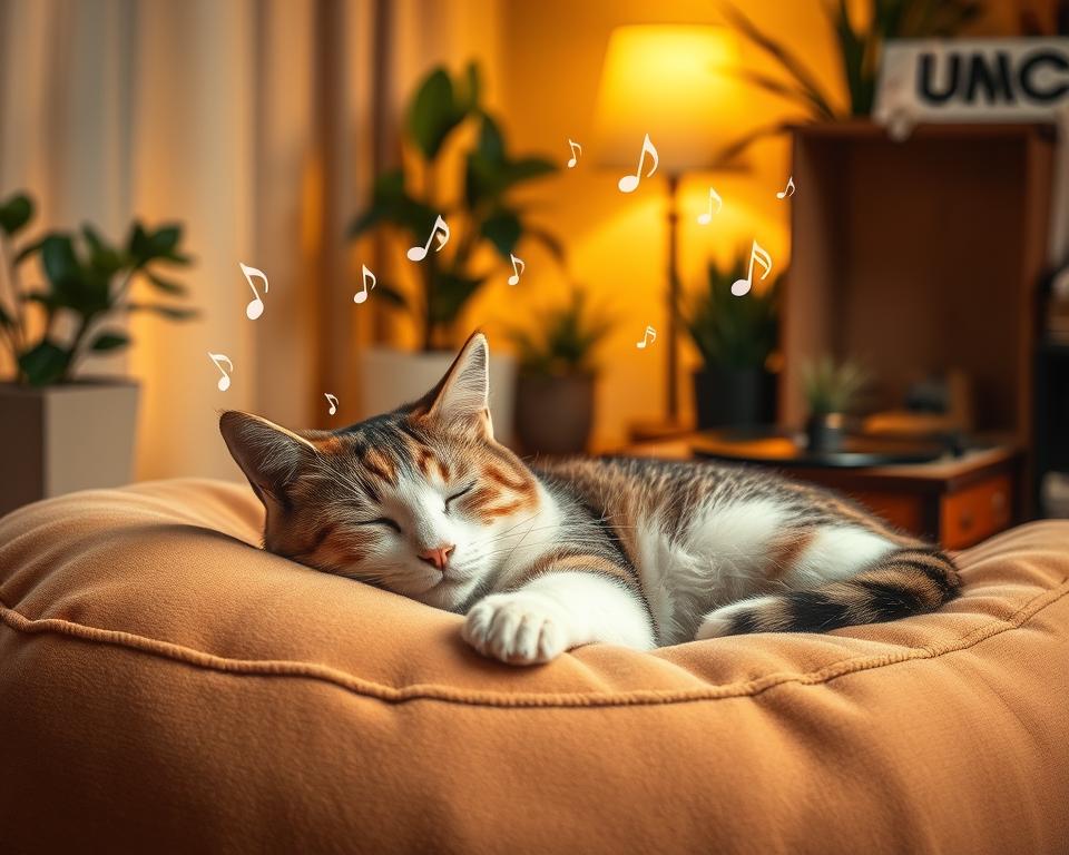 melódie podporujúce spánok mačky
