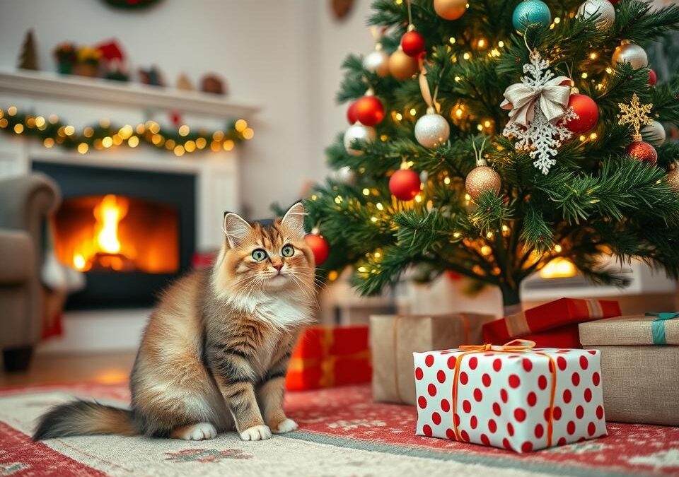 Mačka a vianočný stromček – ako urobiť sviatočnú výzdobu bezpečnou?