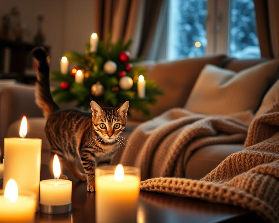 nebezpečenstvo sviečok pre mačku