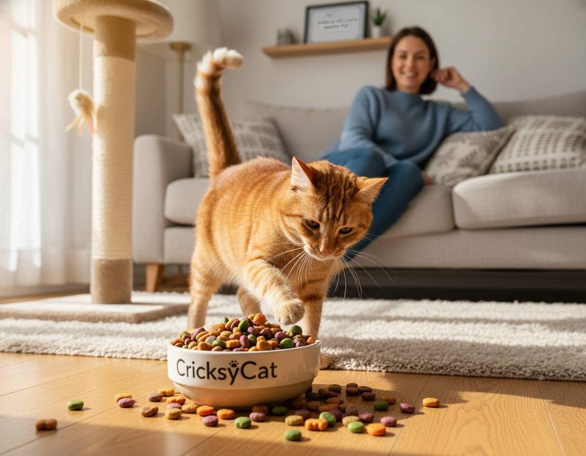 nižšie veterinárne náklady po krmive CricksyCat