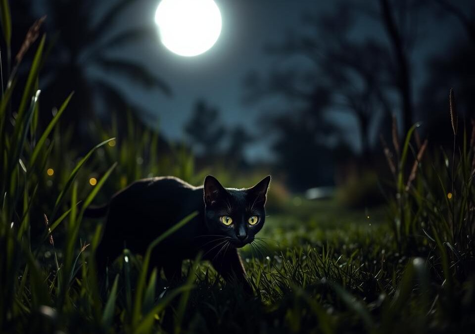 Nočný lov mačky – Všetko, čo o tom potrebuješ vedieť!