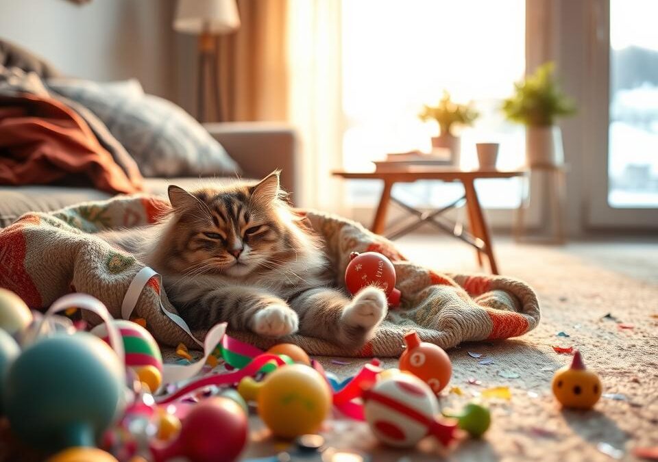 Deň po Silvestri – nový plán pre tvoju mačku