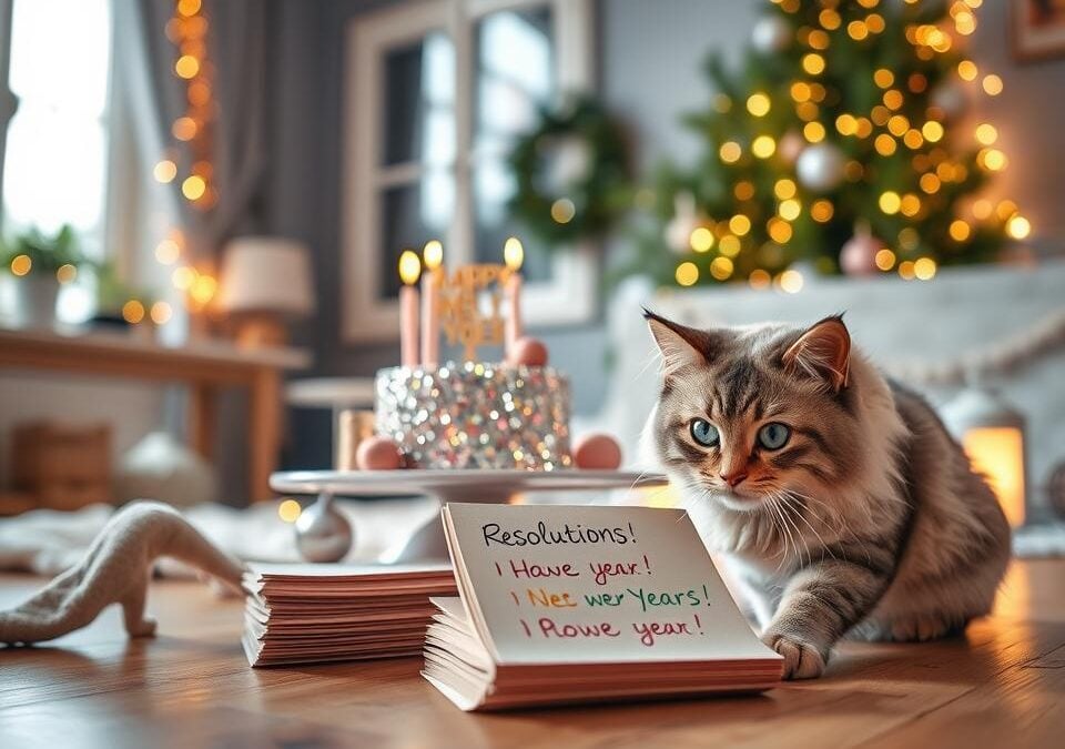 Mačka a novoročné predsavzatia – čo môžete zmeniť spolu