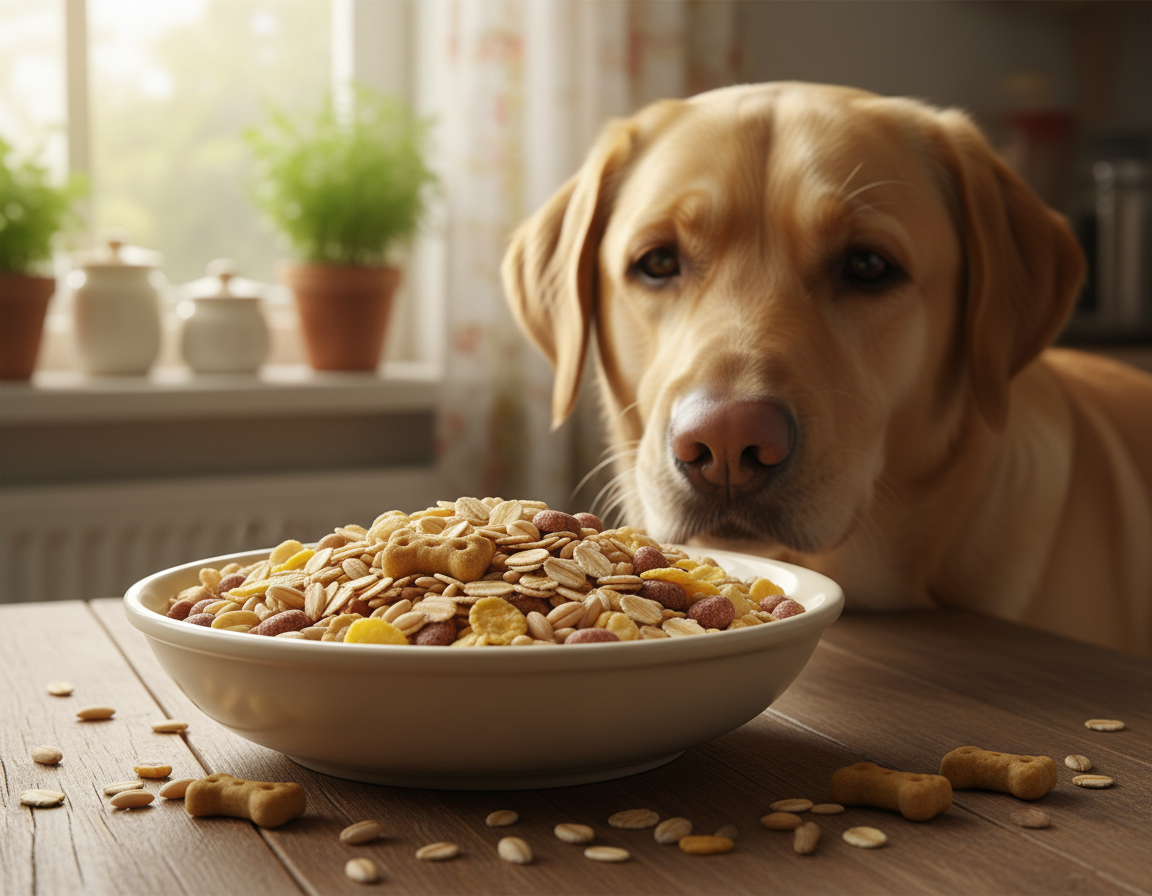 obilninové krmivo pre psa