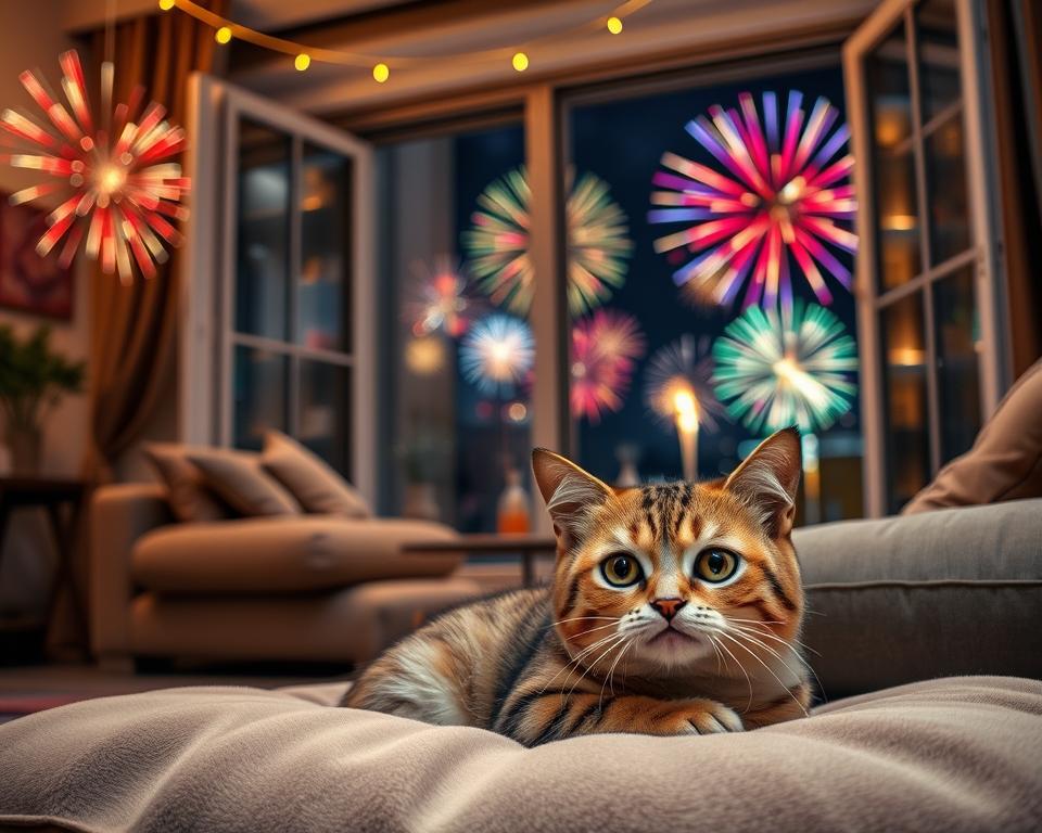 ochrana mačky pred petardami