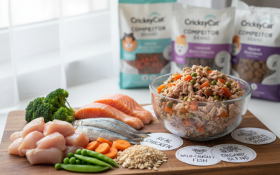 Mačací blog 23 Podiel prírodných zložiek – porovnanie CricksyCat s inými značkami