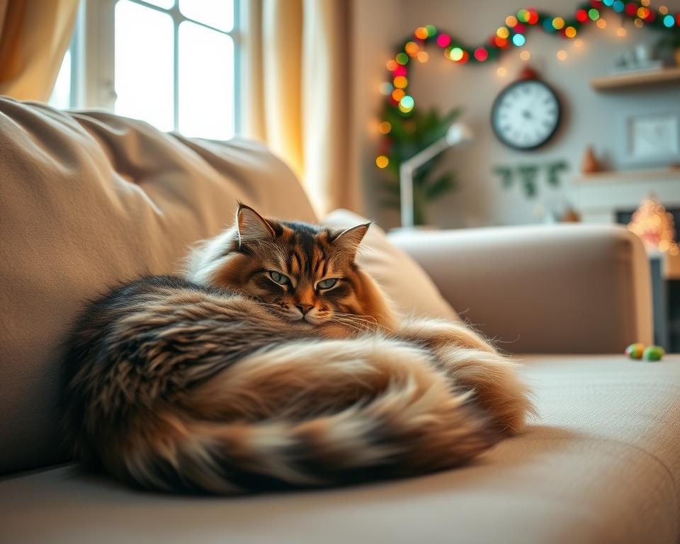 pokojný Silvester s mačkou