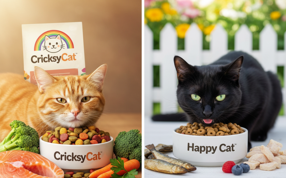 Pomer ceny a kvality mačacích krmív: CricksyCat vs Happy Cat