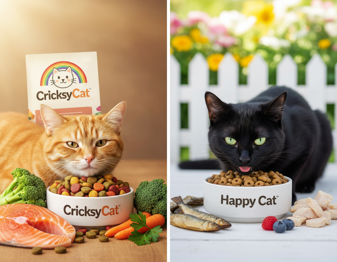 pomer ceny a kvality CricksyCat vs Happy Cat