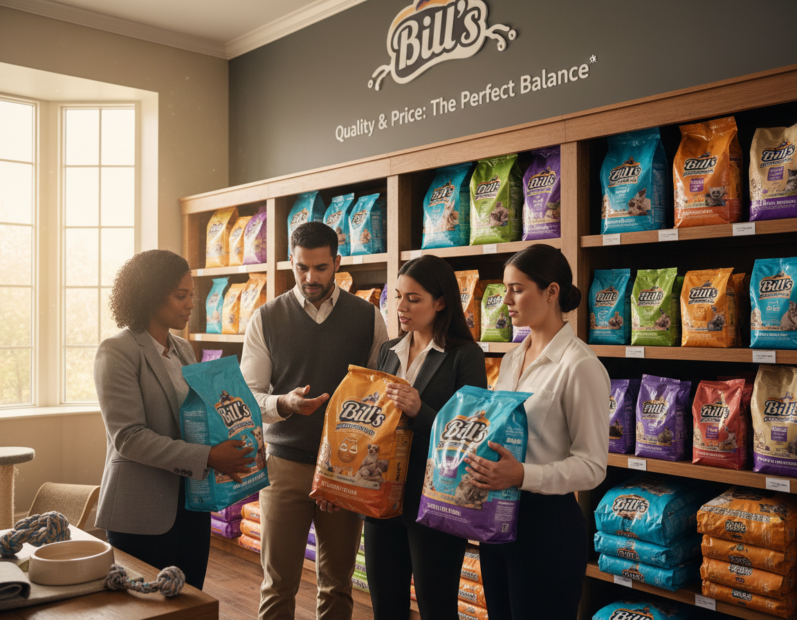 pomer ceny a kvality krmiva Bill’s