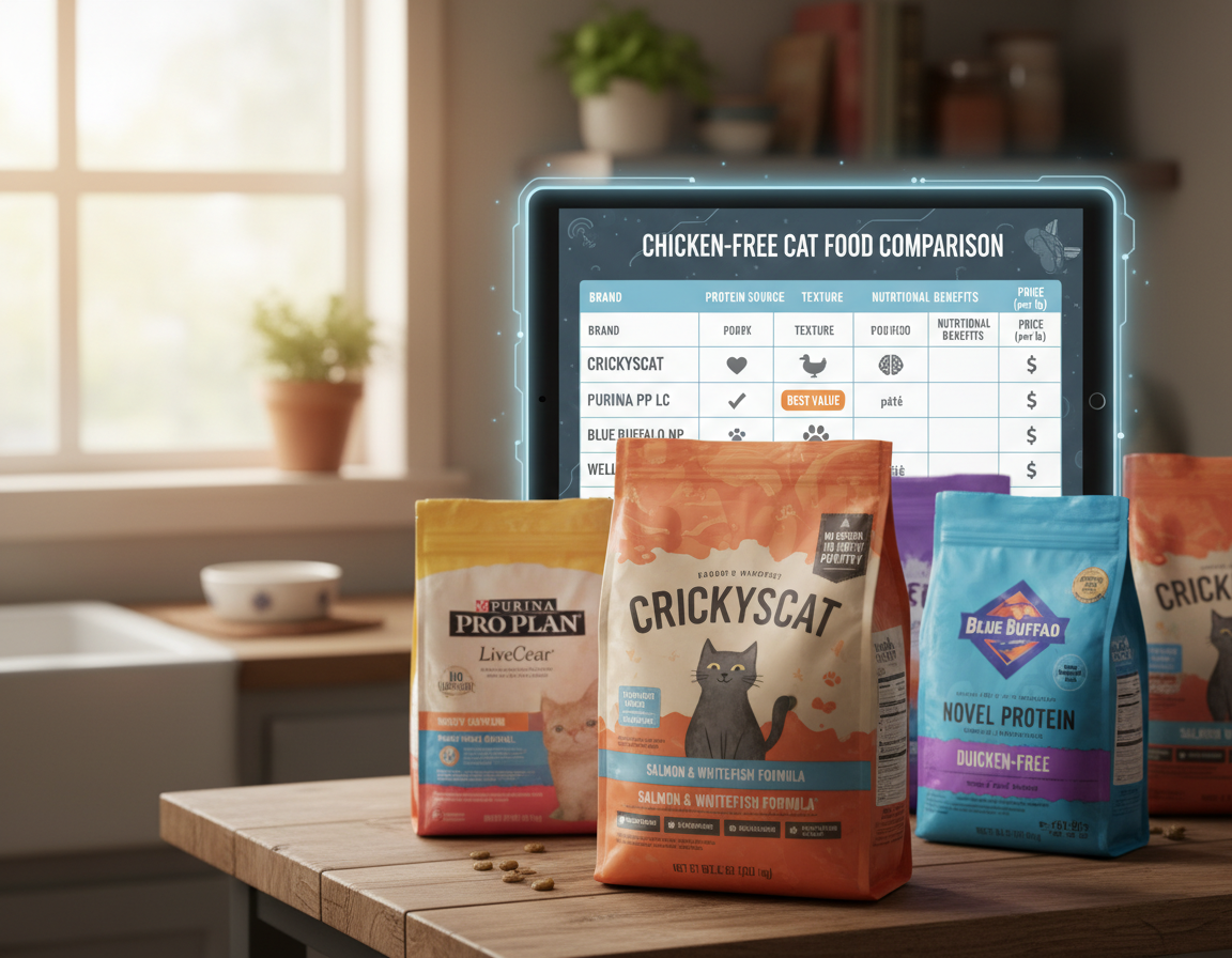 porovnanie cien krmiva pre mačky bez kuracieho mäsa