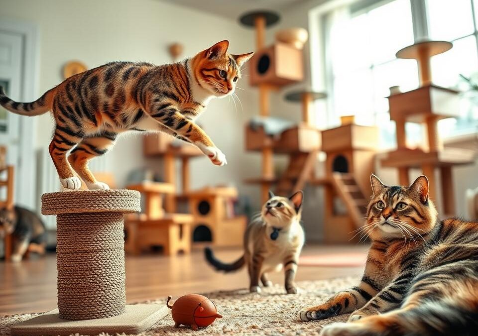 Potreba pohybu mačky podľa plemena – Všetko, čo o tom potrebuješ vedieť!