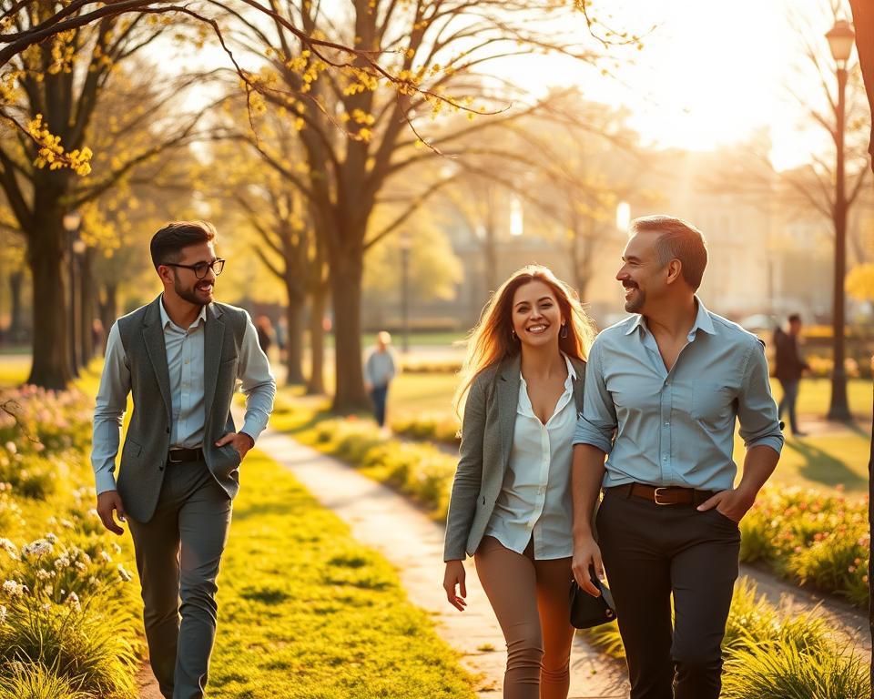 prechádzka ako forma komunikácie