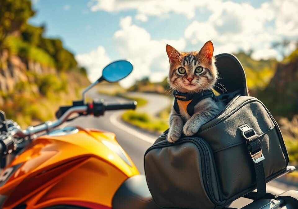 Preprava mačky na motorke – Všetko, čo o tom potrebuješ vedieť!