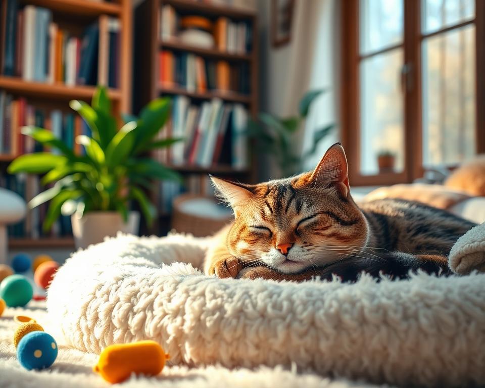 príčiny porúch spánku u mačiek