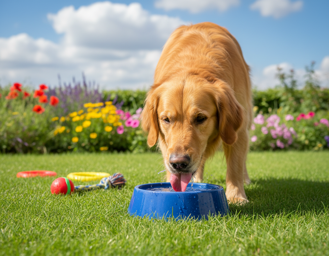 prijem-vody-u-psa príjem vody u psa