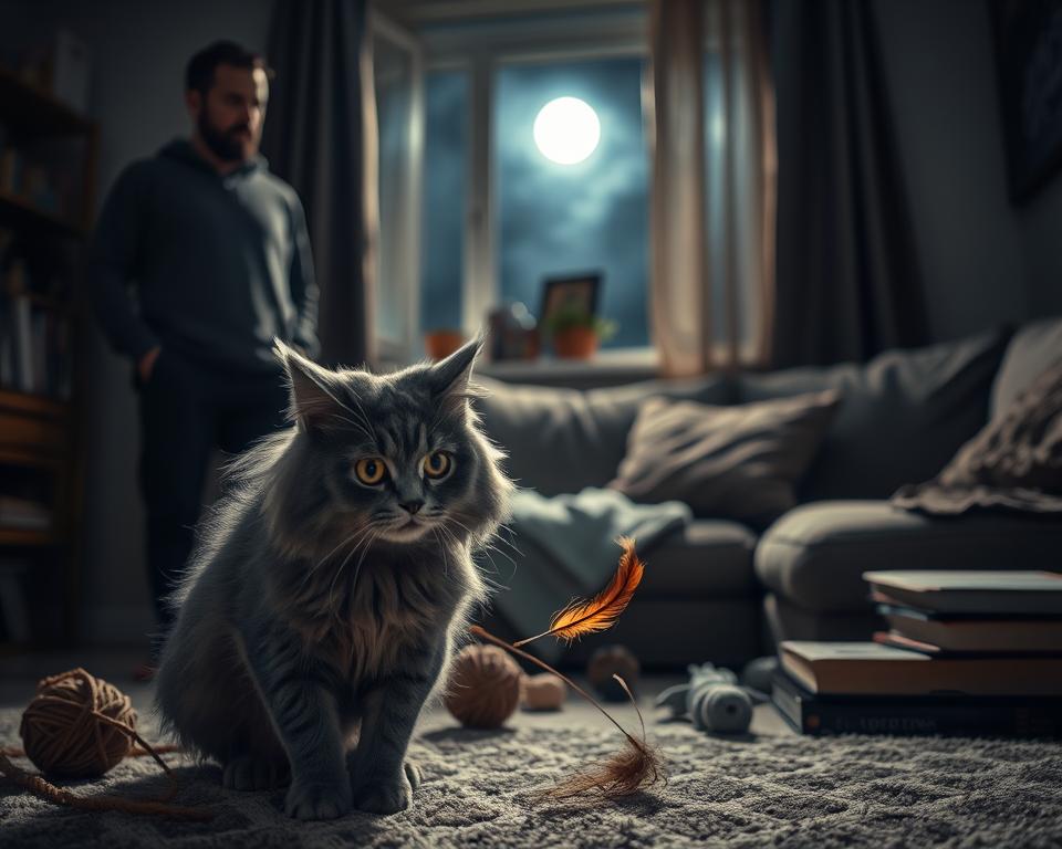 problémy nočného správania u mačiek