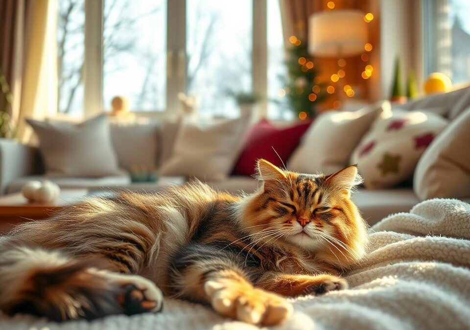 Pokoj po Silvestri – ako pomôcť mačke zregenerovať sa?