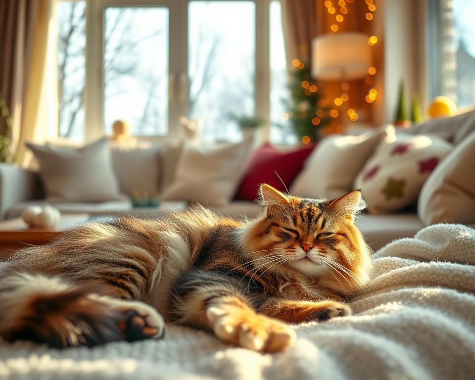 regenerácia mačky po Novom roku