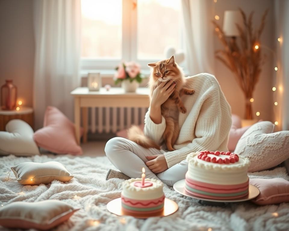 romantické fotenie mačky