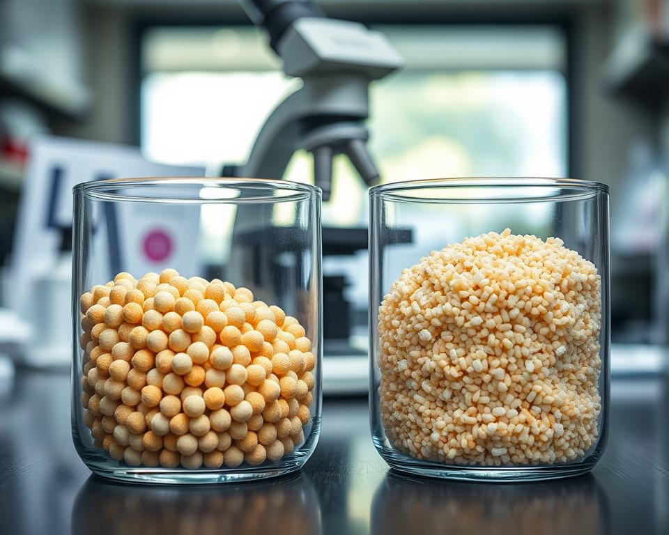 rozdiel medzi juliet a ted zloženie a veľkosť granúl