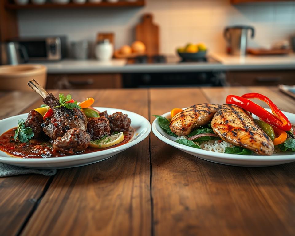 rozdiel medzi krmivom juliet s jahňacinou a s kuracím mäsom