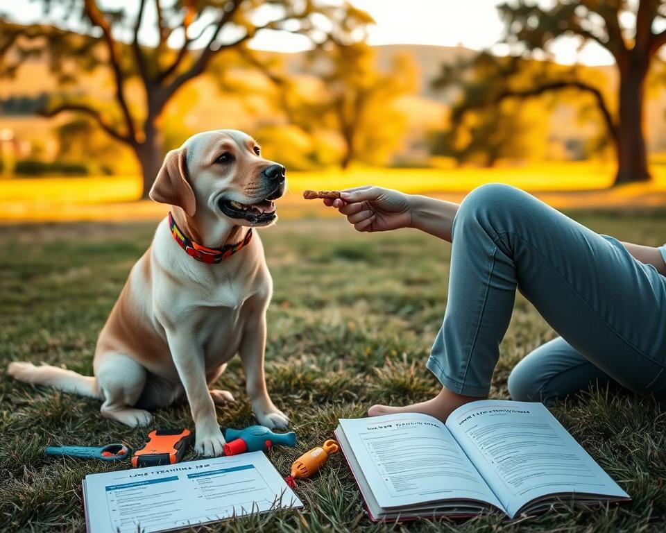 rozvíjajúci sa majiteľ psa