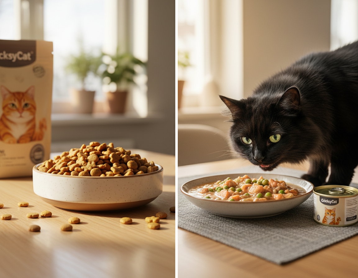 skúsenosti: suché alebo mokré krmivo CricksyCat