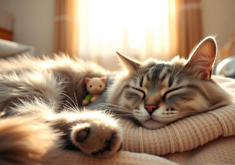 Spánkové návyky staršej mačky – Všetko, čo o tom potrebuješ vedieť!