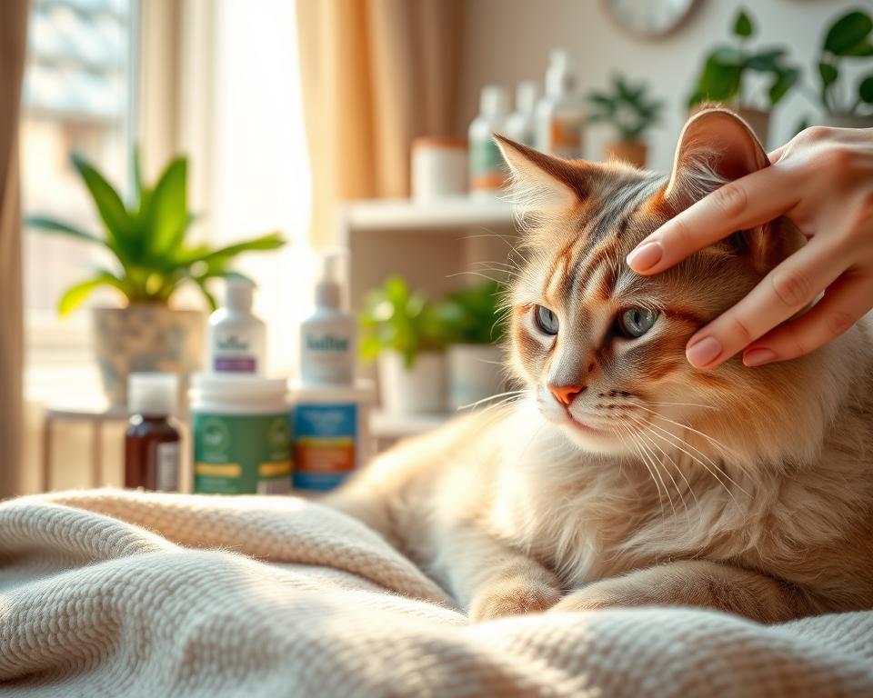 starostlivosť o kožu starších mačiek