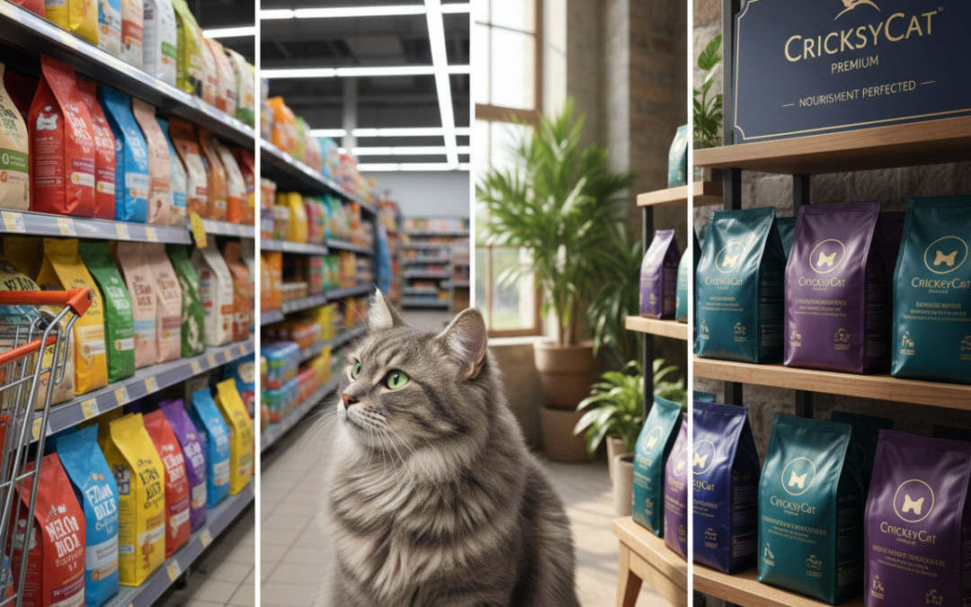 Supermarketové krmivo a CricksyCat – skryté rozdiely