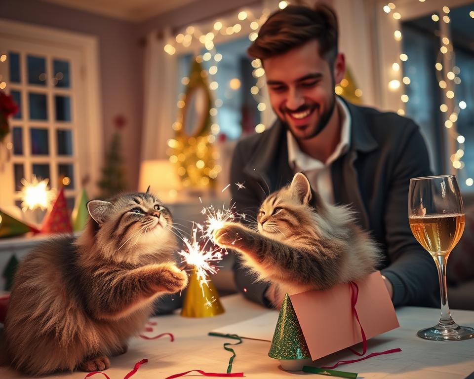 sviatocna-party-a-macka sviatočná párty a mačka