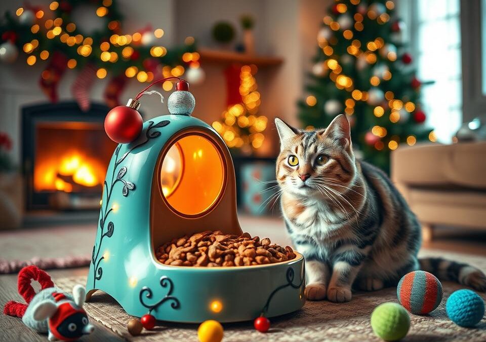 Ako pripraviť sviatočné kŕmidlo pre mačku?