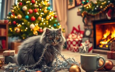 Mačací blog 21 Čo NEROBIŤ s mačkou počas Vianoc?